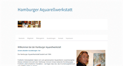 Desktop Screenshot of hamburgeraquarellwerkstatt.de