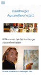 Mobile Screenshot of hamburgeraquarellwerkstatt.de
