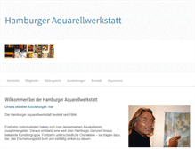 Tablet Screenshot of hamburgeraquarellwerkstatt.de